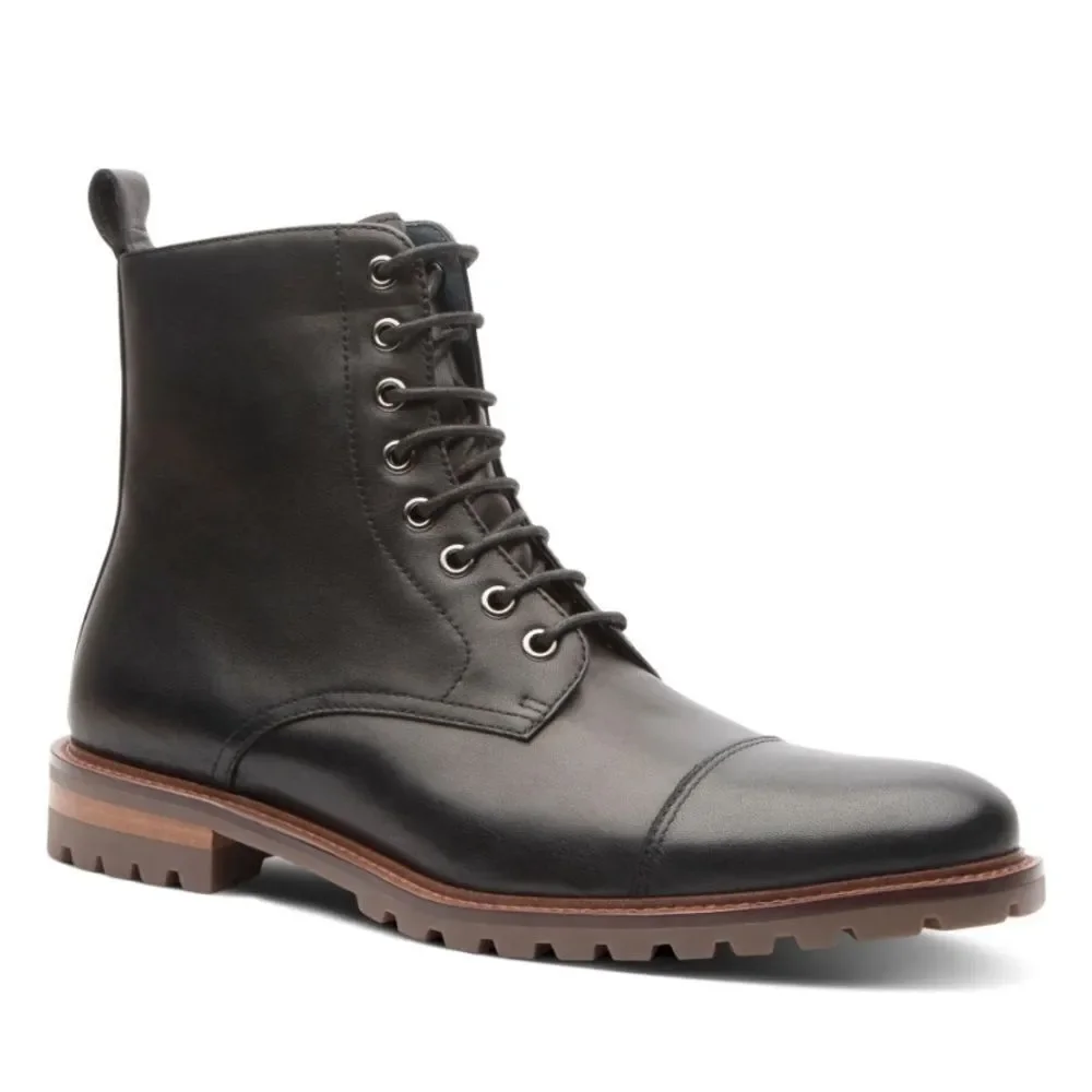 Men’s Blake McKay Bryan Cap Toe‎ Boots Black Size 10.5 Genuine Leather